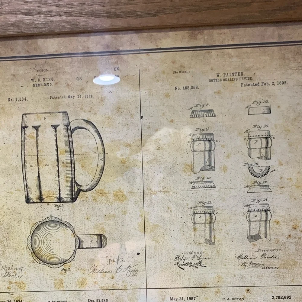 Great Inventions in Beer History wall decor